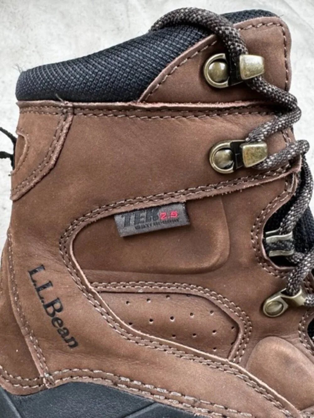 L.L. Bean Wildcat Brown Black Primaloft Insulated Hiking Winter Boots Men's 8 M
